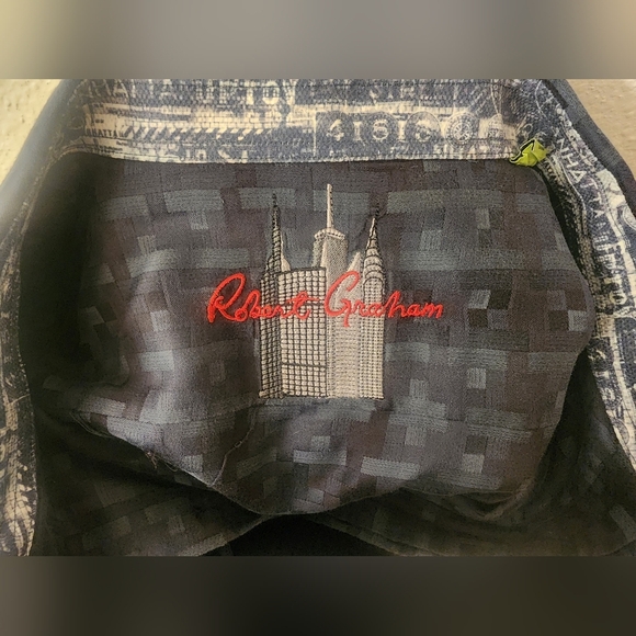 Robert Graham Flip Cuff Dress Shirt Mens sz XL - Picture 12 of 12